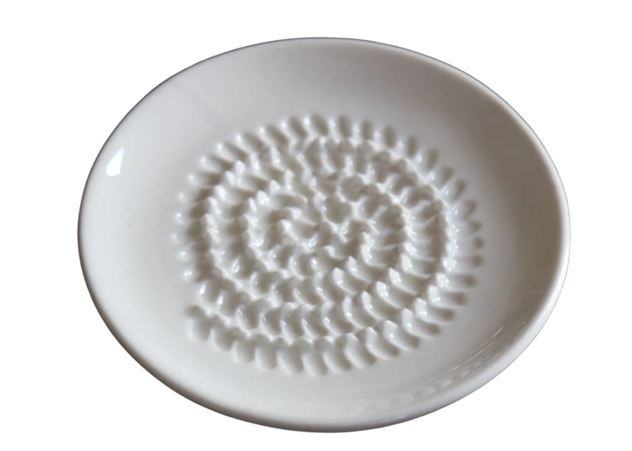 Aglio e Olio Grater & Dipping Plate - Classic White
